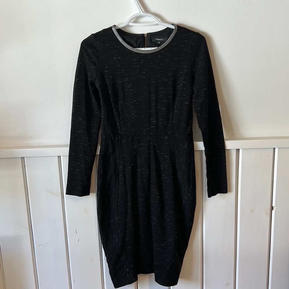 RW&CO medium long sleeved black dress